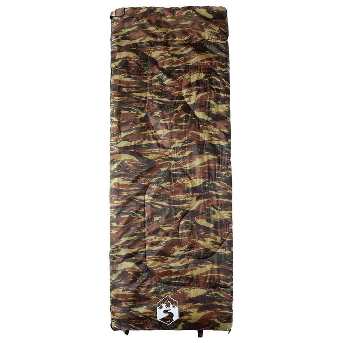 Sleeping Bag for Adults Camping 3 Seasons in Camouflage - Little and Giant Explorers vidaXL