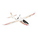 Sky King 750mm RC glider 3CH white model with red and yellow accents on white background
