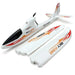 Sky King 750mm RC glider 3CH RTF white plane with red and orange decals, parts disassembled