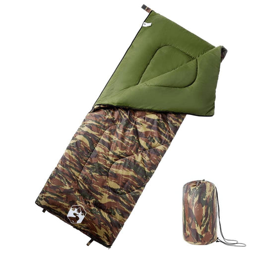 Sleeping Bag for Adults Camping 3 Seasons in Camouflage - Little and Giant Explorers vidaXL