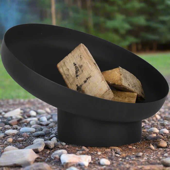 Sloping Fire Bowl in Black - Little and Giant Explorers Esschert Design