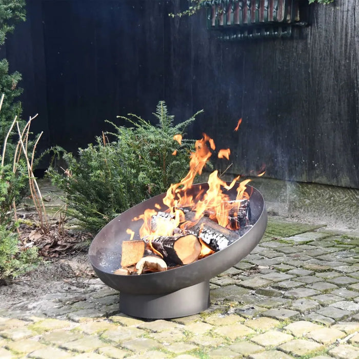 Sloping Fire Bowl in Black - Little and Giant Explorers Esschert Design