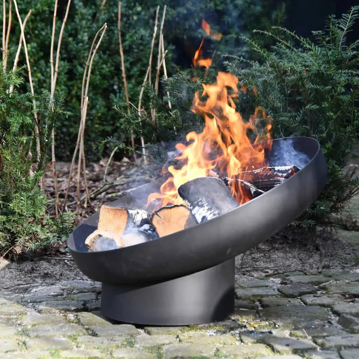 Sloping Fire Bowl in Black - Little and Giant Explorers Esschert Design