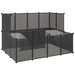Small Animal Cage – Black | Modular Pet Playpen - Platform, Ladders and Wire Panels VIDAXL - Little and Giant Explorers vidaXL