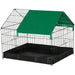 Small Animal Cage – Steel Wire Rabbit and Guinea Pig Enclosure | Oxford Bottom PAWHUT - Little and Giant Explorers PawHut