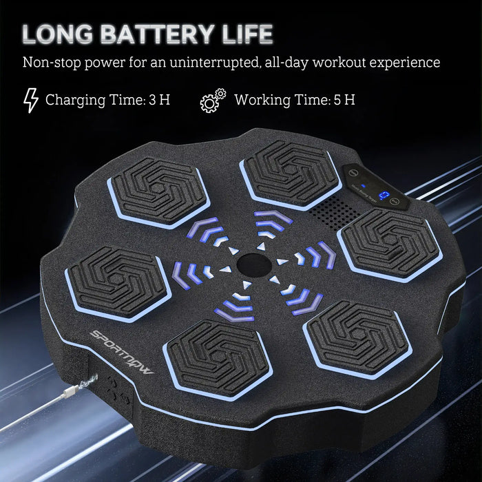 Smart Punching Machine | 9 Speed Levels with Bluetooth and LED Display - Little and Giant Explorers SPORTNOW