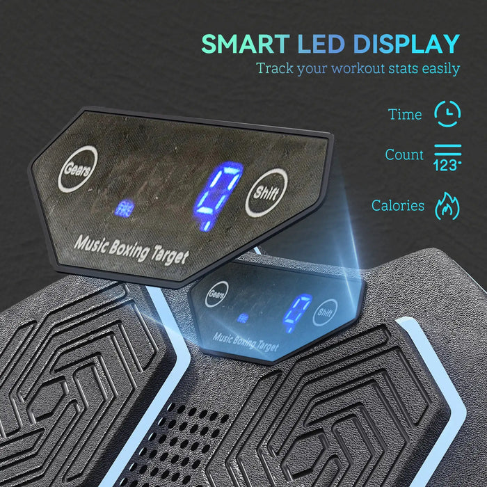 Smart Punching Machine | 9 Speed Levels with Bluetooth and LED Display - Little and Giant Explorers SPORTNOW