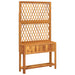 Planter with Trellis and Shelf 100x32x185 cm Solid Wood Acacia - Little and Giant Explorers vidaXL