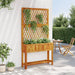 Planter with Trellis and Shelf 100x32x185 cm Solid Wood Acacia - Little and Giant Explorers vidaXL