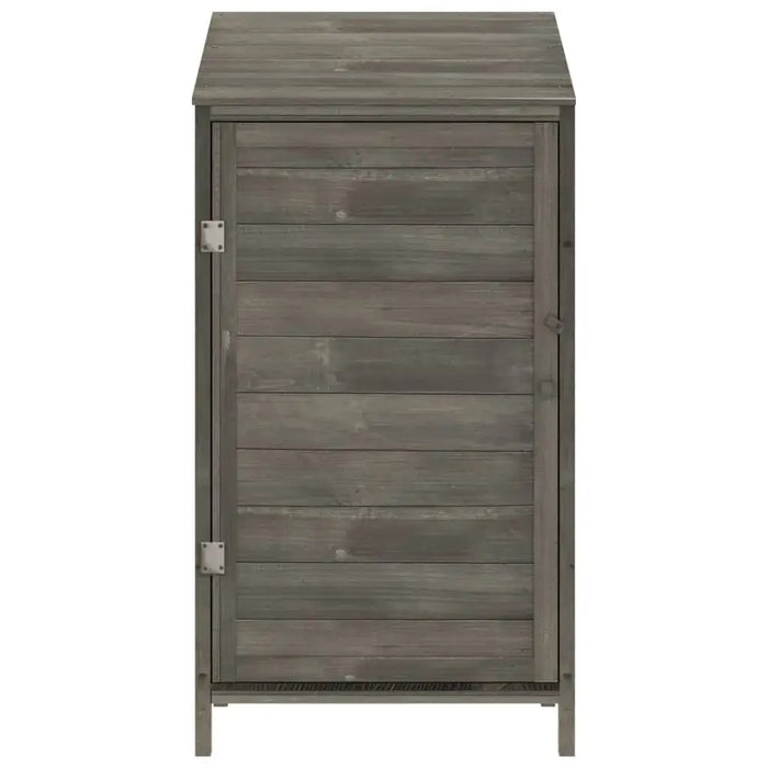 Wooden Garden Shed in Anthracite and Solid Wood Fir (55 x 52 x 112cm) - Little and Giant Explorers vidaXL