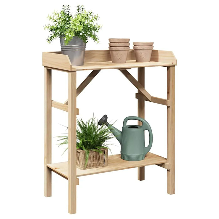 Solid Pine Wood Plant Stand – 90cm Height | Multi-Tier Display Shelf VIDAXL - Little and Giant Explorers vidaXL