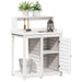 Solid Pine Wood Potting Table – White | Garden Workbench with Storage Cabinet VIDAXL - Little and Giant Explorers vidaXL