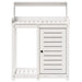 Solid Pine Wood Potting Table – White | Garden Workbench with Storage Cabinet VIDAXL - Little and Giant Explorers vidaXL