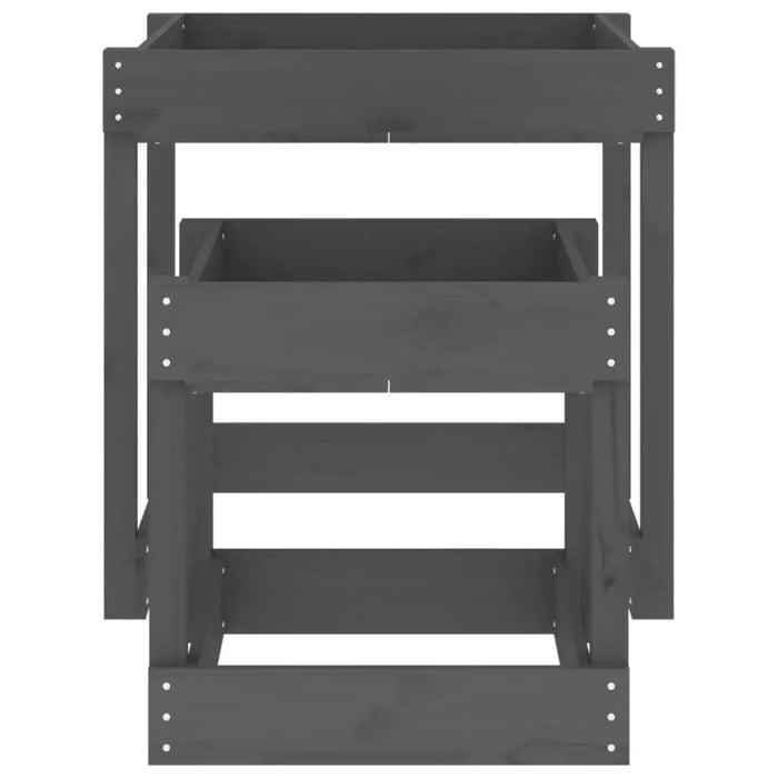 2 Sand Tables in Grey and Solid Wood Pine - Little and Giant Explorers vidaXL