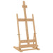 Solid pinewood table top easel with adjustable height and foldable design