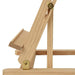 Adjustable solid pinewood table top easel with foldable design and brass hardware