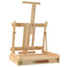 Solid pinewood table top easel with adjustable frame and built-in storage drawer