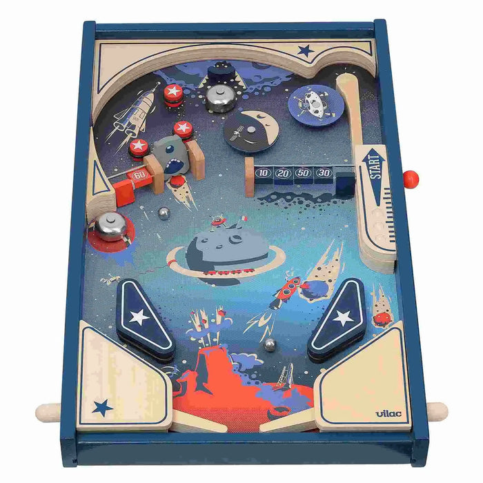 Space Pinball – Classic Wooden Game | Retro Design VILAC - Little and Giant Explorers Vilac