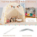 Spacious Boho Kids Play Tent in Beige - Little and Giant Explorers Costway