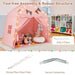 Spacious Boho Kids Play Tent in Pink - Little and Giant Explorers Costway