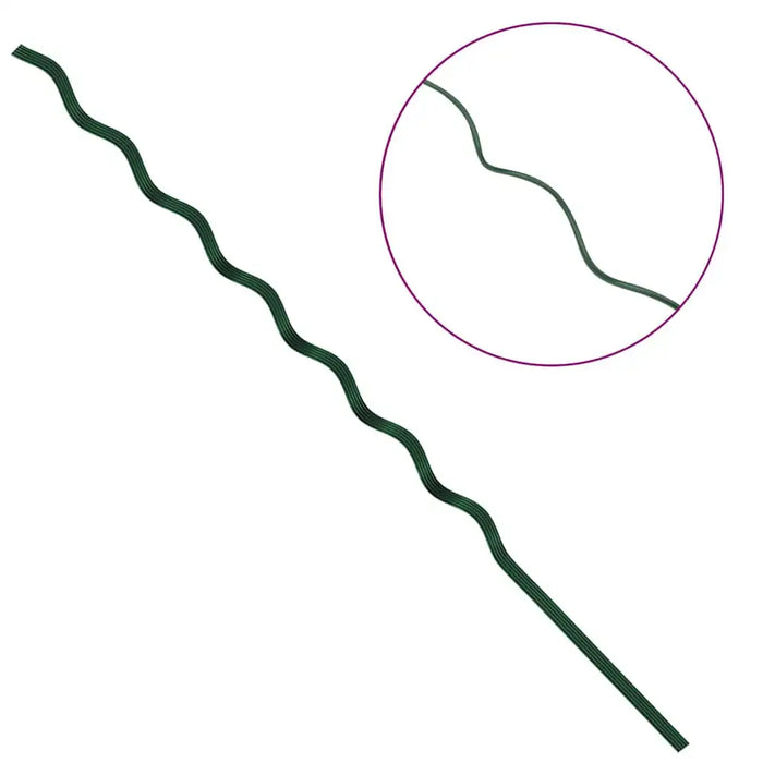 Spiral Plant Support – Set of 5 | Green PVC-Coated Steel - Outdoor Climbing Plant Frame VIDAXL - Little and Giant Explorers vidaXL