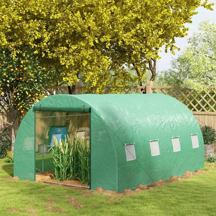 Sprinkler System Polytunnel Greenhouse 4 x 3(m) - Little and Giant Explorers Outsunny