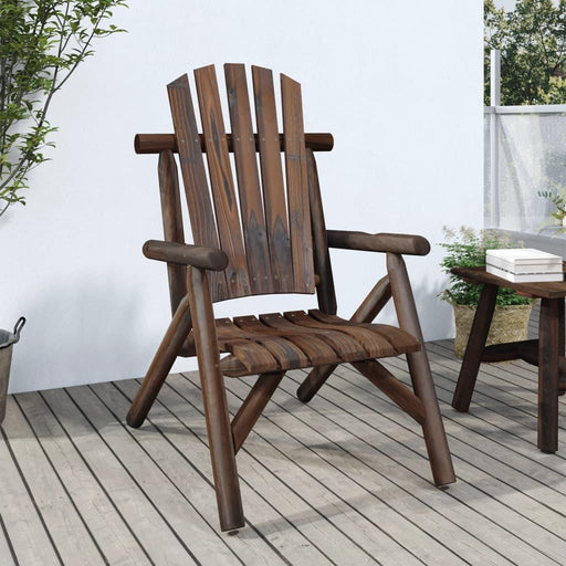 Spruce Garden Chair in Solid Wood - Little and Giant Explorers vidaXL