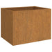 Square Corten Steel Planter in Rusty Colour (62 x 47 x 46cm) - Little and Giant Explorers vidaXL