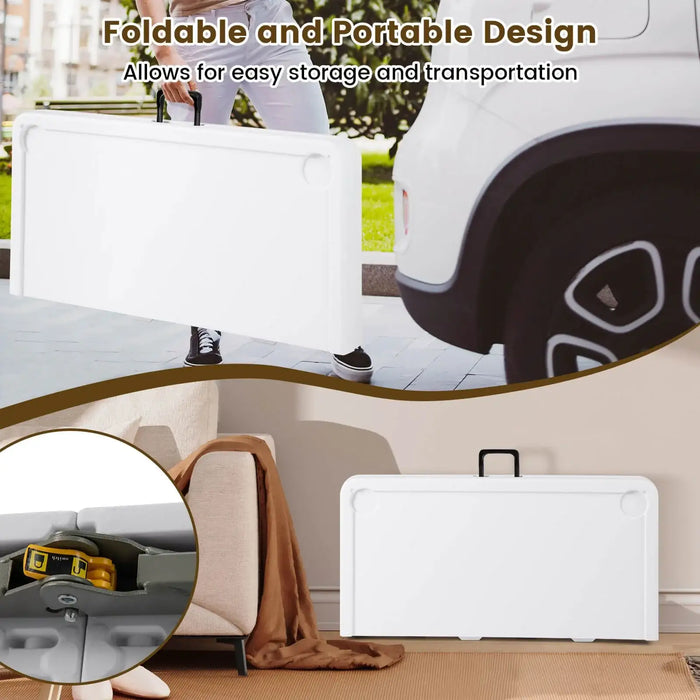 Square Folding Chess and Multi-Game Table | Metal Legs - Built-In Cup Holders COSTWAY - Little and Giant Explorers Costway