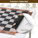 Square Folding Chess and Multi-Game Table | Metal Legs - Built-In Cup Holders COSTWAY - Little and Giant Explorers Costway