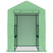 Greenhouse with Steel Shelves (143 x 143 x 195cm) - Little and Giant Explorers vidaXL