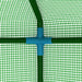 Greenhouse with Steel Shelves (143 x 143 x 195cm) - Little and Giant Explorers vidaXL