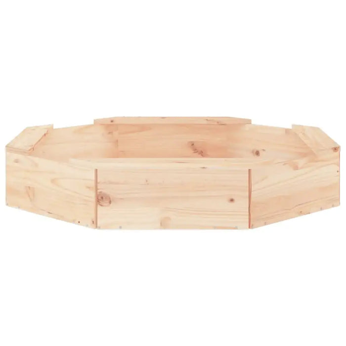Square Sandbox Solid Pinewood | Untreated with 4 Seats - Little and Giant Explorers vidaXL