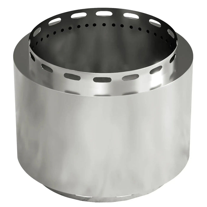 Stainless Steel Smokeless Fire Pit | Modern Dual-Chamber Design with Poker OUTSUNNY - Little and Giant Explorers Outsunny