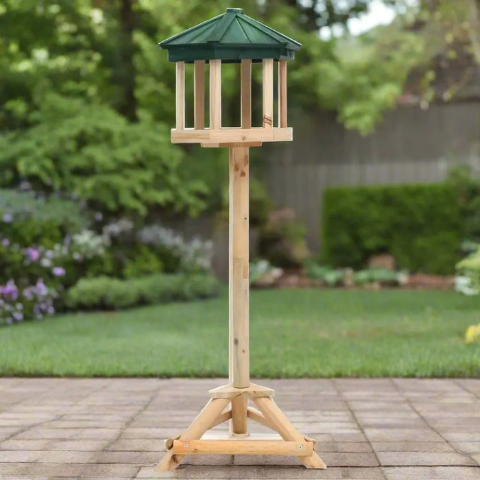 Standing Bird Feeder in Solid Firwood (33 x 110cm) - Little and Giant Explorers vidaXL