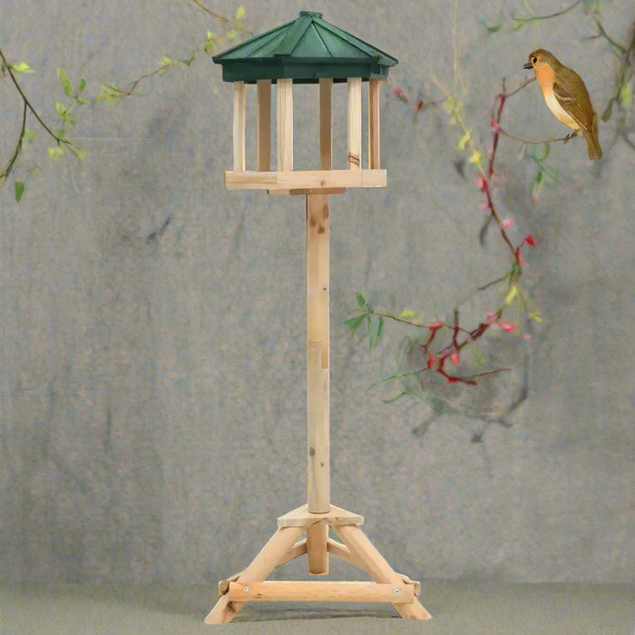 Standing Bird Feeder in Solid Firwood (33 x 110cm) - Little and Giant Explorers vidaXL
