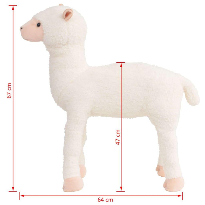 Standing Plush Toy Alpaca XXL - Little and Giant Explorers vidaXL