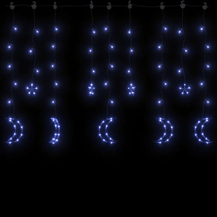 Star and Moon Fairy Lights with 345 LEDs in Blue - Little and Giant Explorers vidaXL