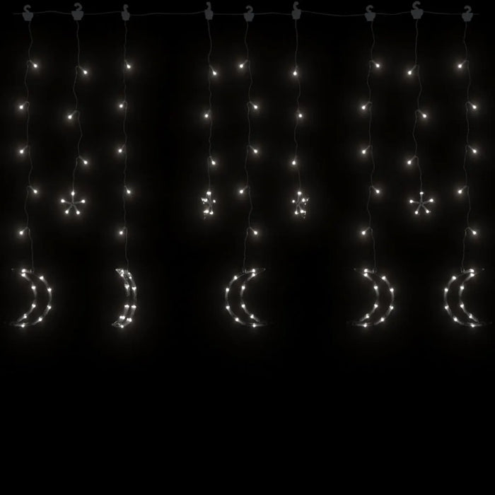 Star and Moon Fairy Lights with 345 LEDs in Cold White - Little and Giant Explorers vidaXL