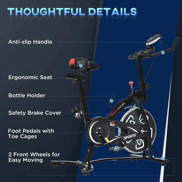 6kg Flywheel Fitness Cardio Workout Bike Trainer - Little and Giant Explorers SPORTNOW