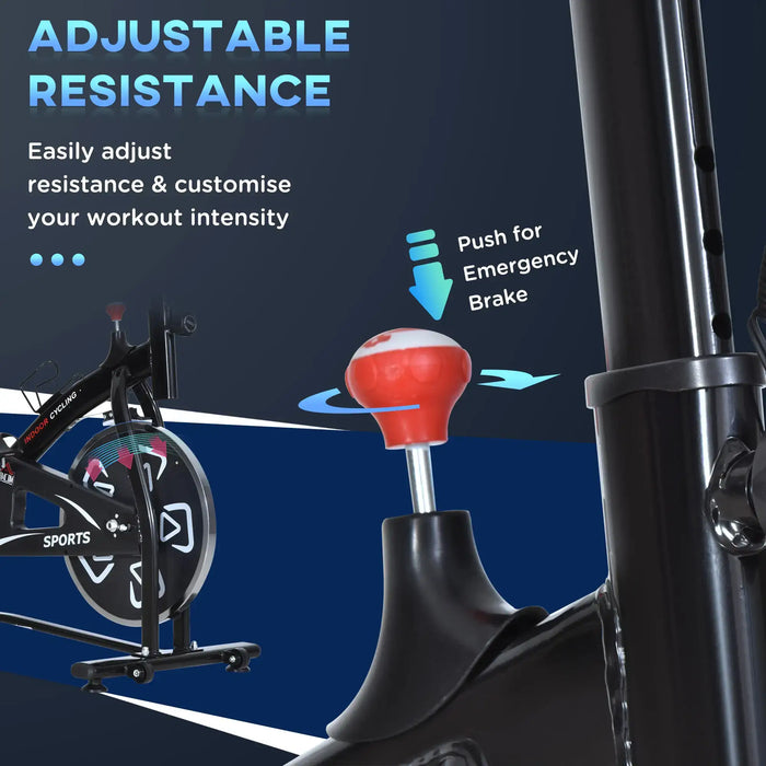 6kg Flywheel Fitness Cardio Workout Bike Trainer - Little and Giant Explorers SPORTNOW