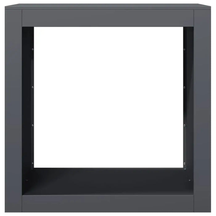 Firewood Rack in Anthracite (60 x 40 x 60cm) - Little and Giant Explorers vidaXL