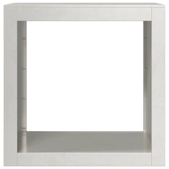 Steel Firewood Rack – Silver 60x40x60cm | Weather-Resistant Log Holder VIDAXL - Little and Giant Explorers vidaXL