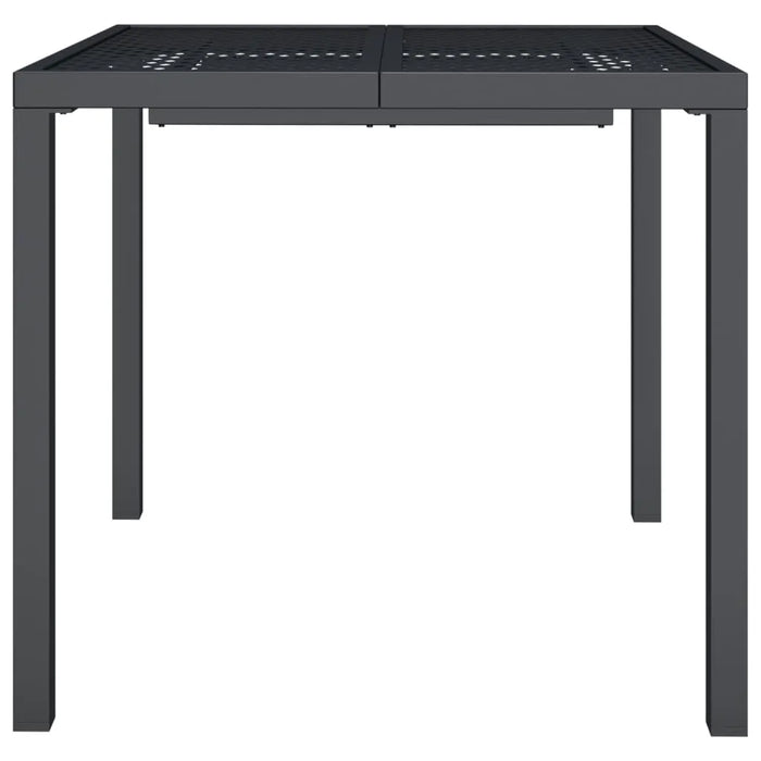 Garden Table Anthracite 80x80x72 cm Steel - Little and Giant Explorers vidaXL