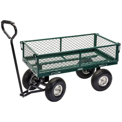 Steel Mesh Gardeners Cart in Green and Black - Little and Giant Explorers Draper Tools