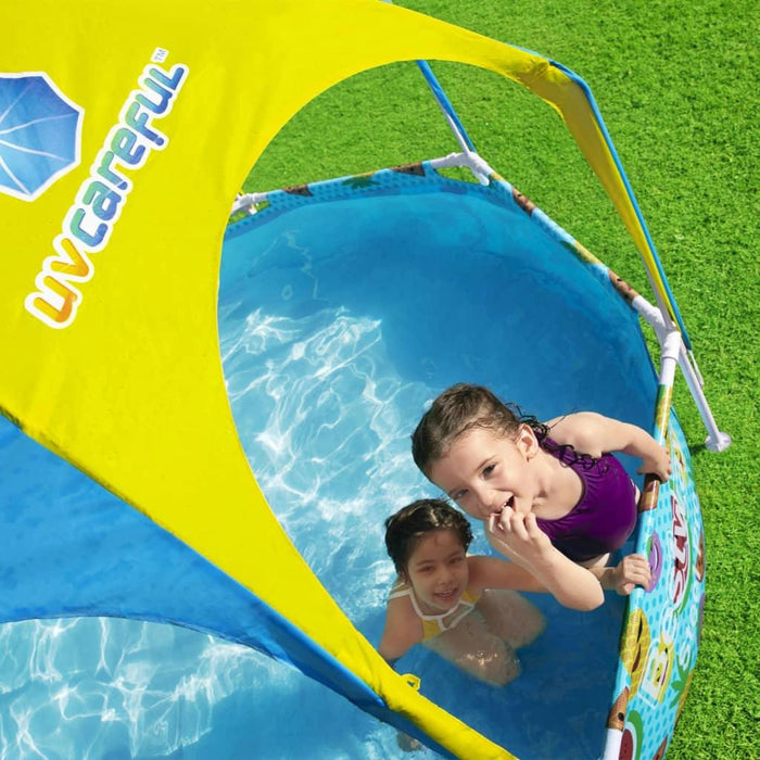 Steel Pro UV Careful Above Ground Pool for Kids (244 x 51cm) - Little and Giant Explorers Bestway