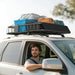 Steel Roof Rack Basket | Universal Vehicle Cargo System - Little and Giant Explorers HOMCOM