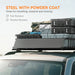 Steel Roof Rack Basket | Universal Vehicle Cargo System - Little and Giant Explorers HOMCOM