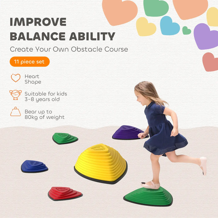 6-Piece Stepping Stones for Kids - Balance and Coordination Development | AIYAPLAY - Little and Giant Explorers AIYAPLAY