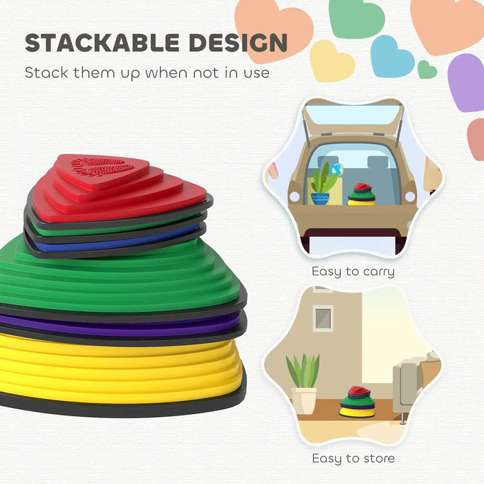 6-Piece Stepping Stones for Kids - Balance and Coordination Development | AIYAPLAY - Little and Giant Explorers AIYAPLAY